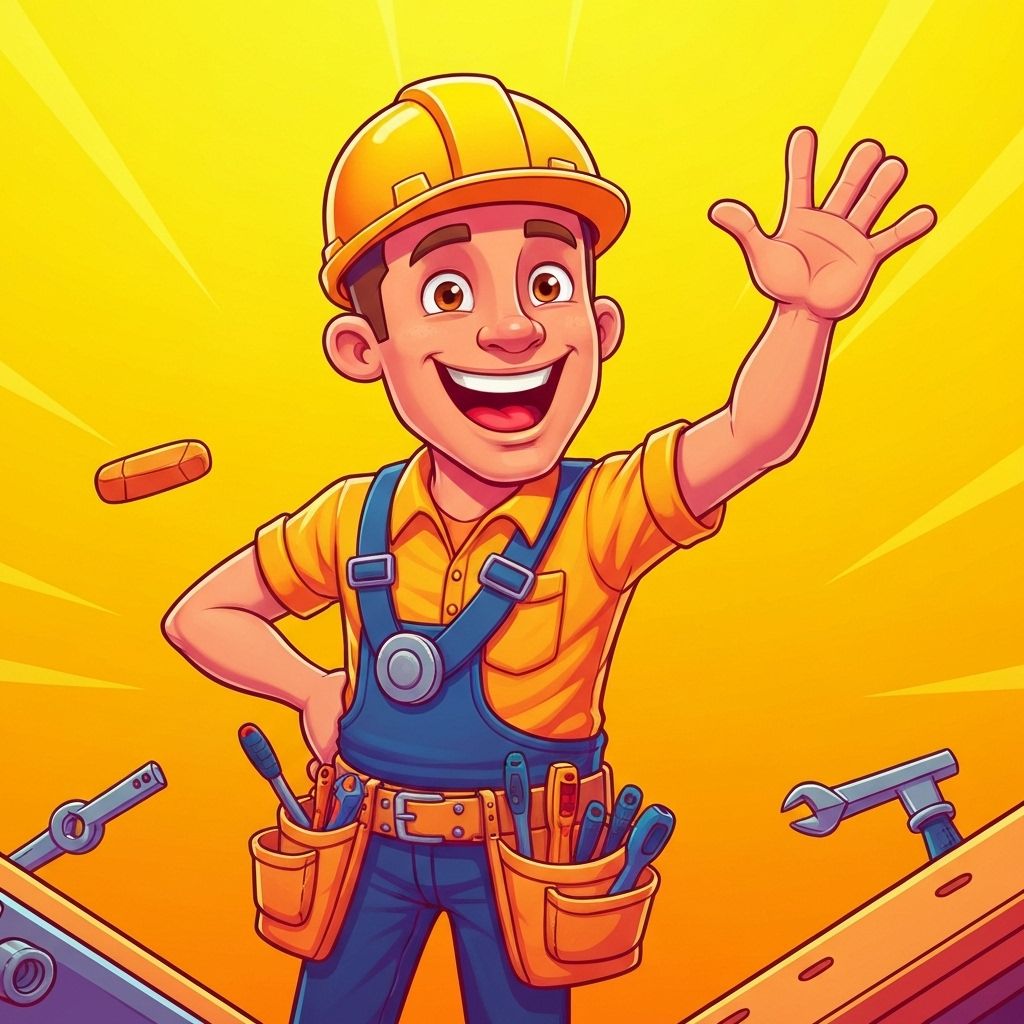 Friendly installation technician